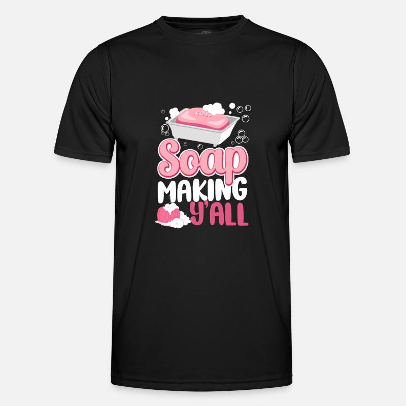 Soap Making Crafting Soap Making - Männer Funktions-T-Shirt - Schwarz