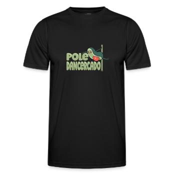 Pole Dance Pole Fitness - T-shirt sport Homme - noir - Devant - AI Model Male 178 dark (178cm)
