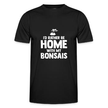 Bonsaï - T-shirt sport Homme - noir - Devant - AI Model Male 178 dark (178cm)