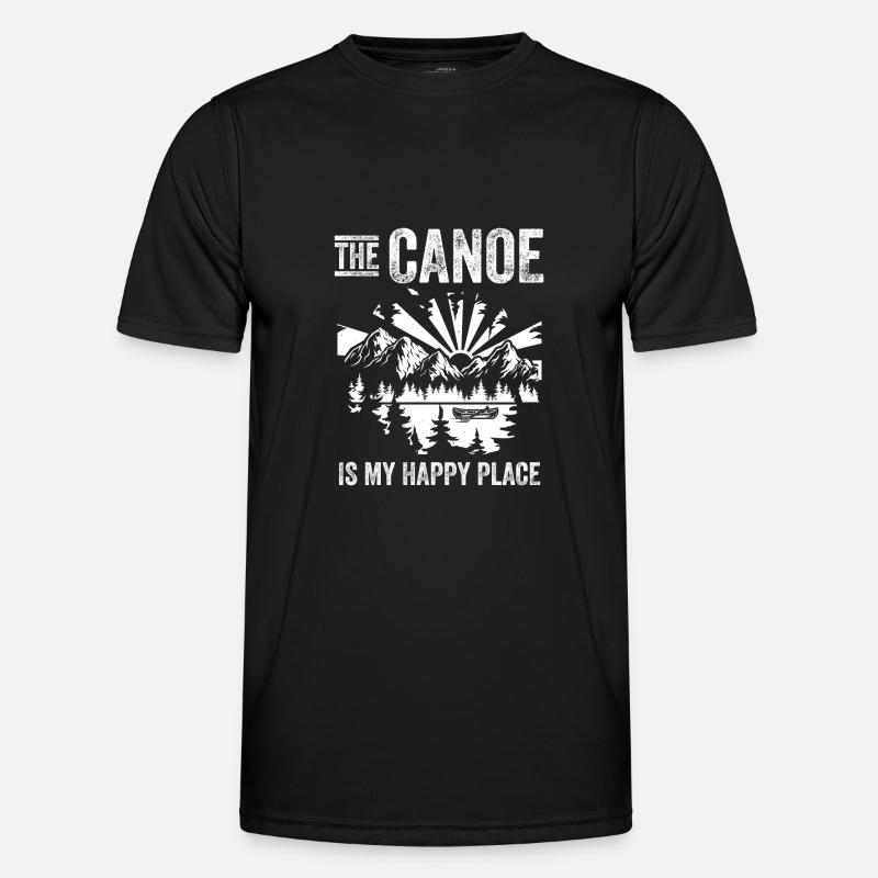Funny Canoeing - Men's Functional T-Shirt - black