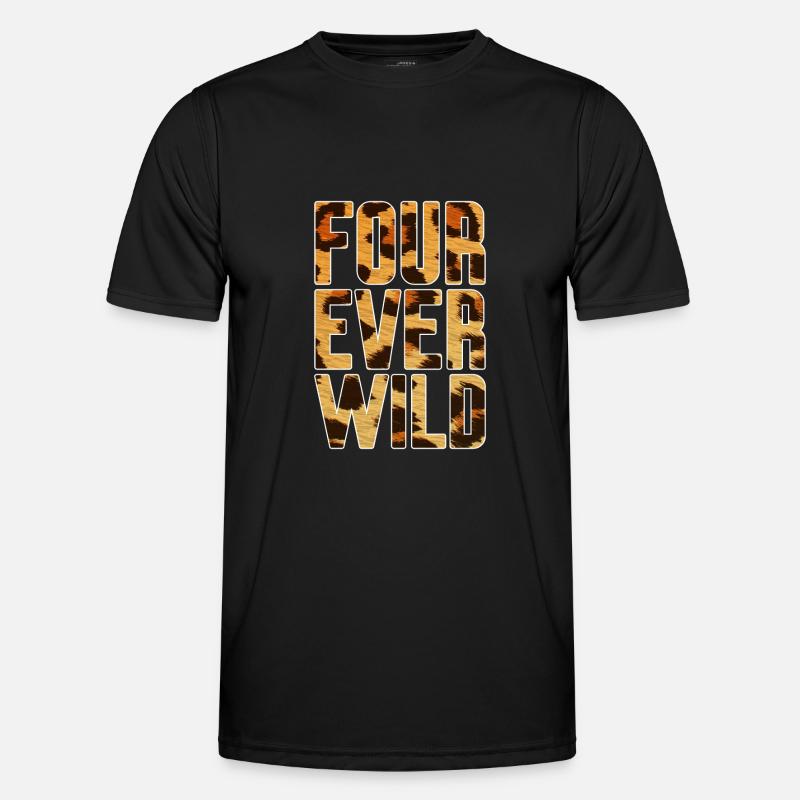 Four Ever Wild 27 - Männer Funktions-T-Shirt - Schwarz