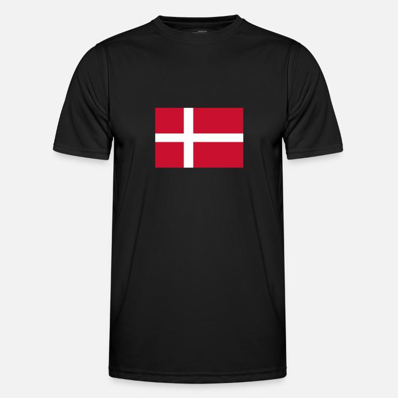 Danemark Drapeau Danois Drapeau Danmark Danemark T-shirt sport Homme