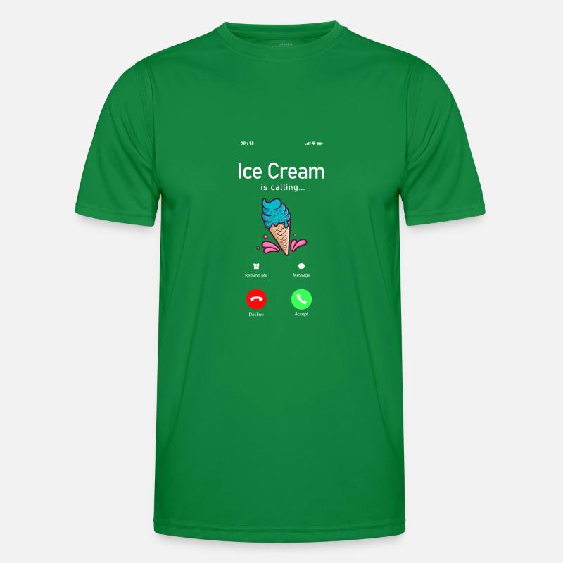 Ice Cream Phone Display Cone Ice Männer Funktions-T-Shirt