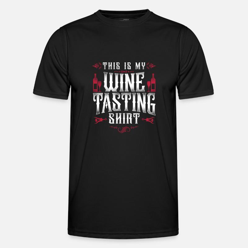 Sommelier Wine Drinking Tasting - Men's Functional T-Shirt - black