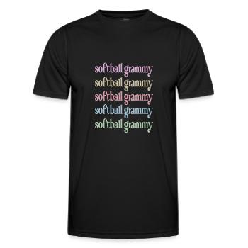 Grammy Grandma Par Joueur de Softball Grammy - T-shirt sport Homme - noir - Devant - AI Model Male 178 dark (178cm)