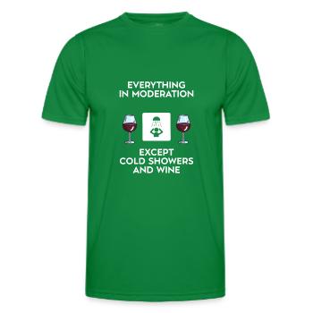 Ice bath - Men's Functional T-Shirt - kelly green - Front - AI Model Male 178 dark (178cm)