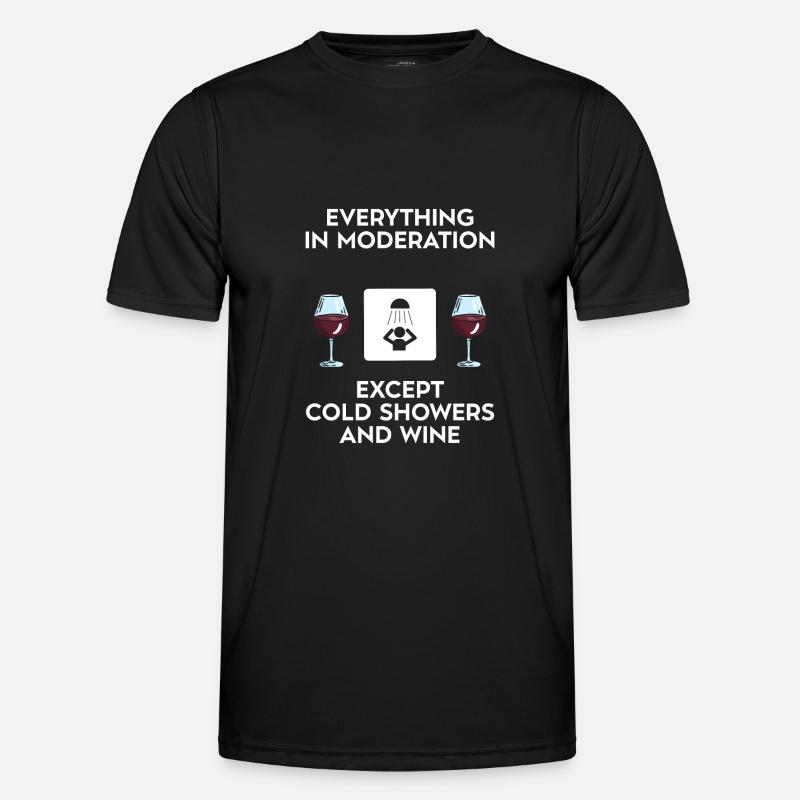 Ice bath - Männer Funktions-T-Shirt - Schwarz