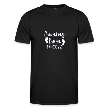 Coming Soon - Men's Functional T-Shirt - black - Front - AI Model Male 178 dark (178cm)