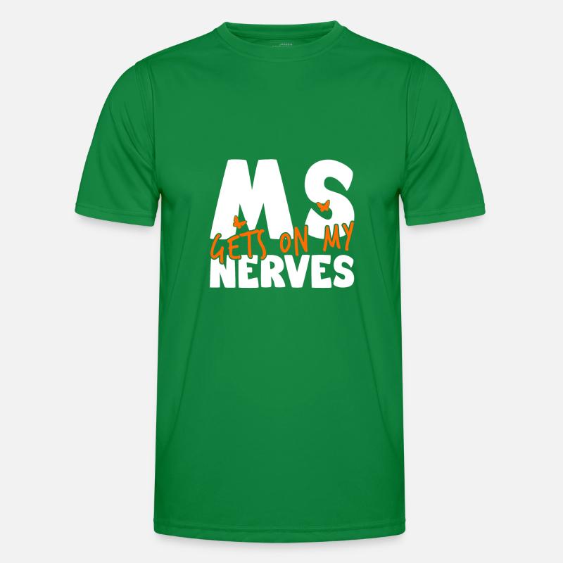 MS Gets on My Nerves - Multiple Sclerosis Männer Funktions-T-Shirt