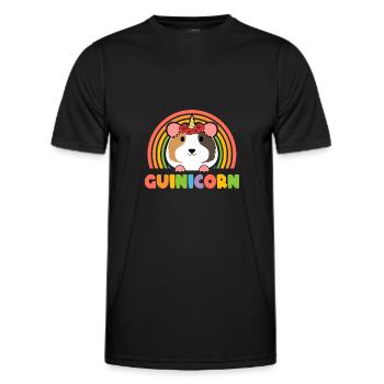 Guinea Pigs Breeding - Guinea - Männer Funktions-T-Shirt - Schwarz - Vorne - AI Model Male 178 dark (178cm)