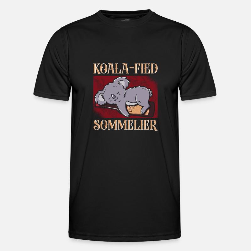 Sommelier Wine Drinking Tasting - Männer Funktions-T-Shirt - Schwarz