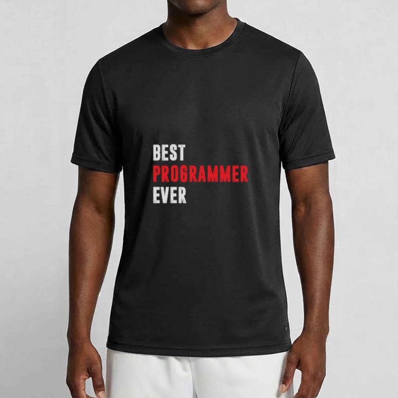 Best Programmer ever Funny Coder Quote Men's Functional T-Shirt