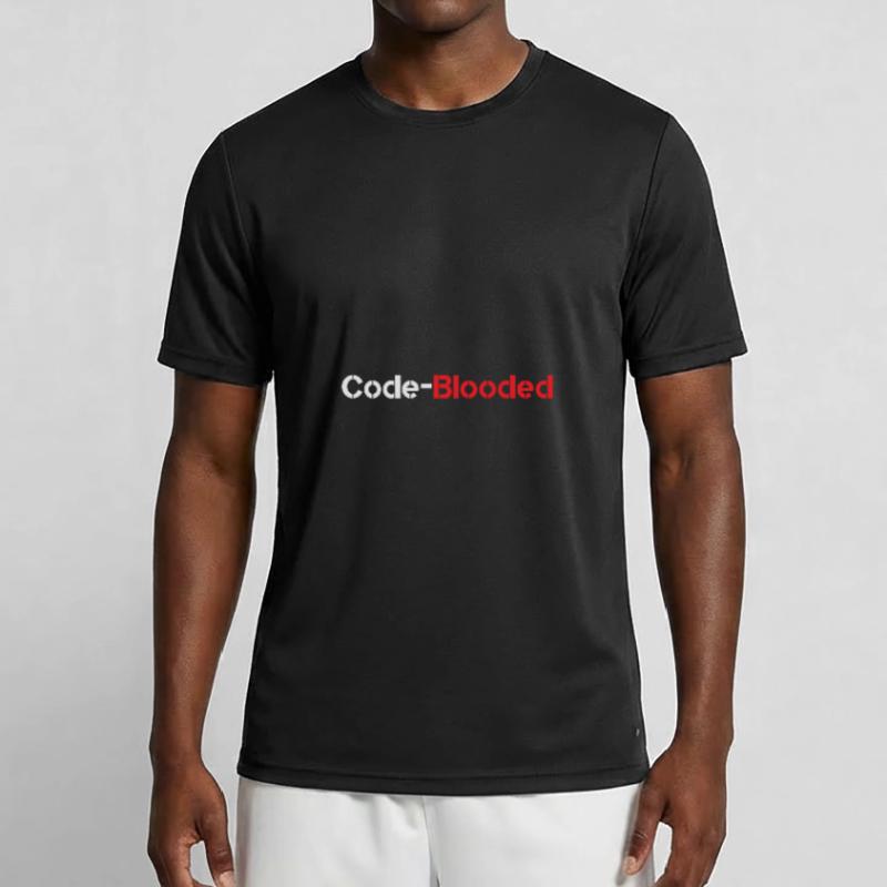 Code Blooded Programmer Coding Computer Science Männer Funktions-T-Shirt