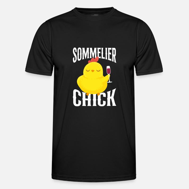 Sommelier Wine Drinking Tasting - Männer Funktions-T-Shirt - Schwarz