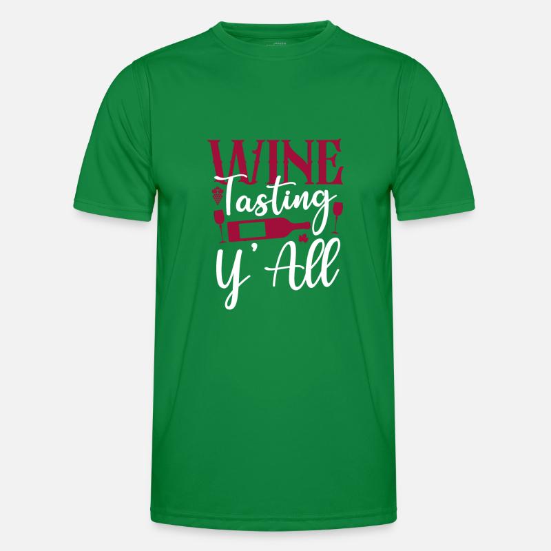 Sommelier Wine Drinking Tasting Männer Funktions-T-Shirt