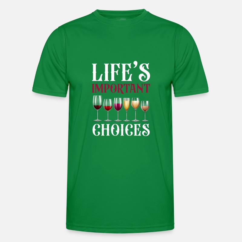 Dégustation de vin de sommelier T-shirt sport Homme