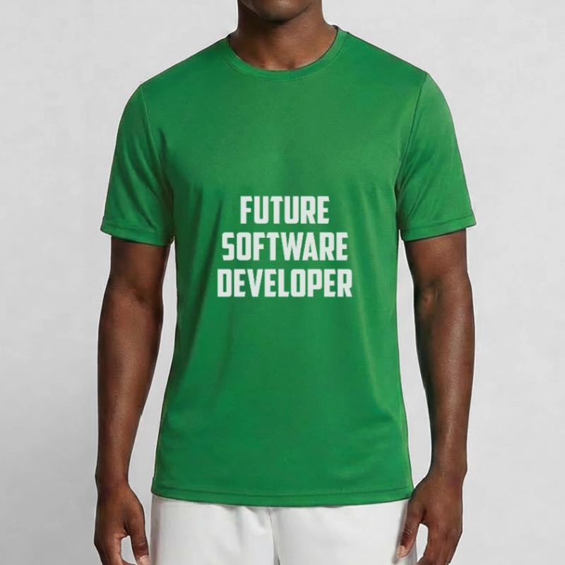 Future Software Developer Computer Nerd Männer Funktions-T-Shirt