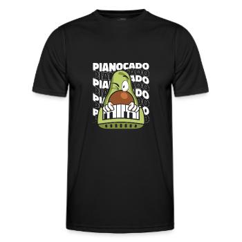 Klavier Piano Pianist - Men's Functional T-Shirt - black - Front - AI Model Male 178 dark (178cm)
