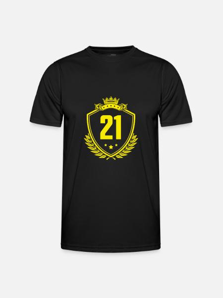 21 Nombre d’armoiries - T-shirt sport Homme - noir