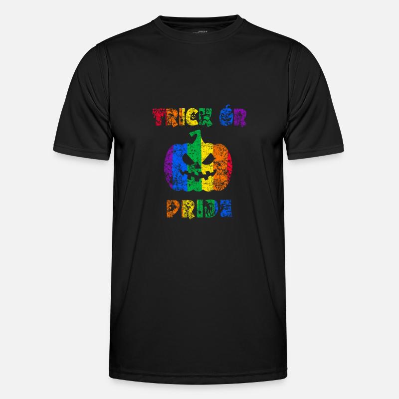 Trick oder Stolz Halloween Stolz - Männer Funktions-T-Shirt - Schwarz
