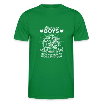 Photography Girl - Let yourself be pampered by this - Men's Functional T-Shirt - kelly green - Front - AI Model Male 178 dark (178cm)