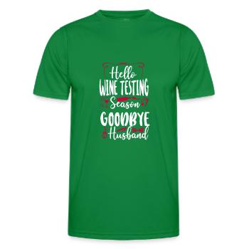 Sommelier Wine Drinking Tasting - Männer Funktions-T-Shirt - Kelly Green - Vorne - AI Model Male 178 dark (178cm)