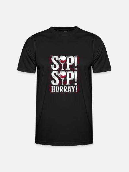 Sommelier Wine Drinking Tasting - Men's Functional T-Shirt - black