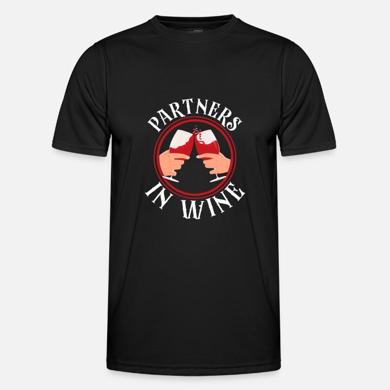 Sommelier Wine Drinking Tasting - Männer Funktions-T-Shirt - Schwarz