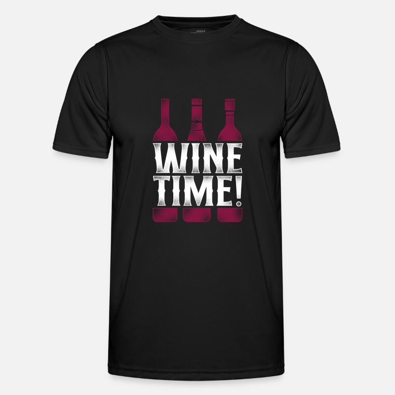 Sommelier Wine Drinking Tasting - Männer Funktions-T-Shirt - Schwarz
