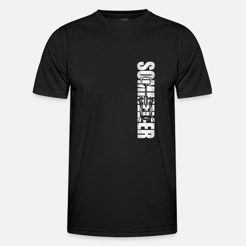 Sommelier Wine Drinking Tasting - Männer Funktions-T-Shirt - Schwarz