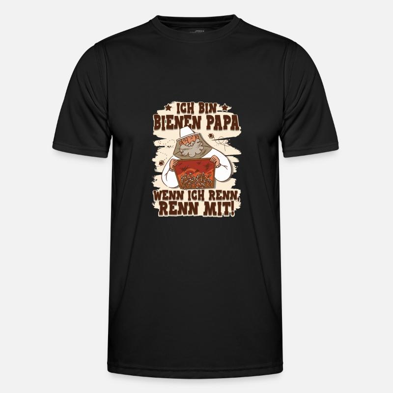 Bees Papa Beekeeper Beekeeper - Men's Functional T-Shirt - black