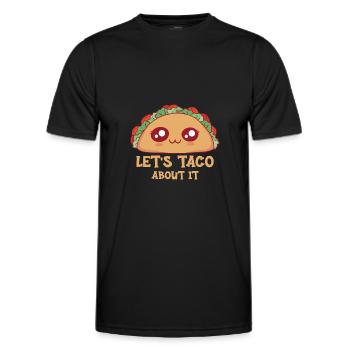 Taco Tacos Cuisine mexicaine - T-shirt sport Homme - noir - Devant - AI Model Male 178 dark (178cm)