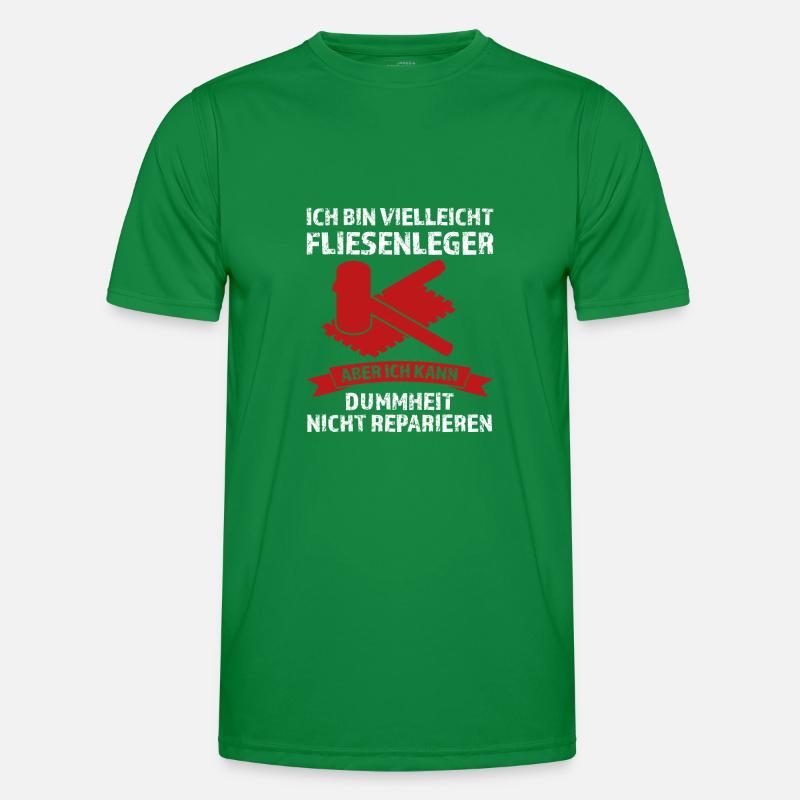 Fliesenleger Beruf Bodenleger Geschenk Männer Funktions-T-Shirt