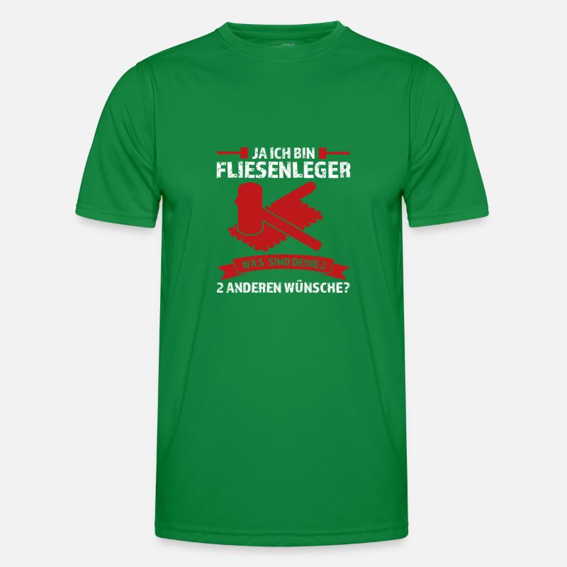 Fliesenleger Beruf Plattenleger Geschenk Männer Funktions-T-Shirt