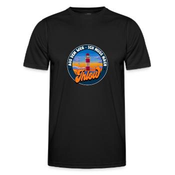 Ihlow - Männer Funktions-T-Shirt - Schwarz - Vorne - AI Model Male 178 dark (178cm)