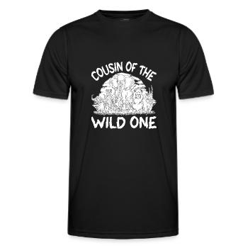 Safari Wildlife Africa the Great 5 Zoology - Men's Functional T-Shirt - black - Front - AI Model Male 178 dark (178cm)