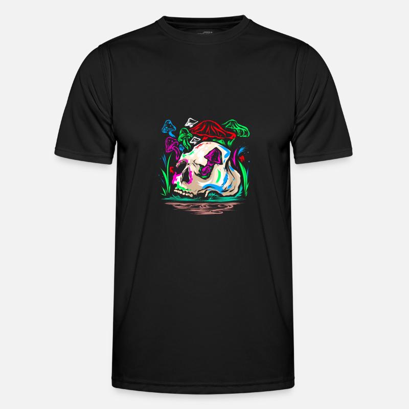 Psychedelic Magic Mushroom - Space Shroom Männer Funktions-T-Shirt