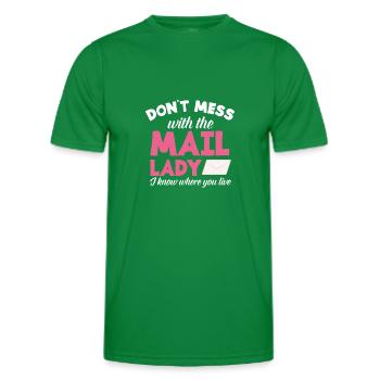 Lustige Briefzusteller Briefträger Post Geschenke - Männer Funktions-T-Shirt - Kelly Green - Vorne - AI Model Male 178 dark (178cm)