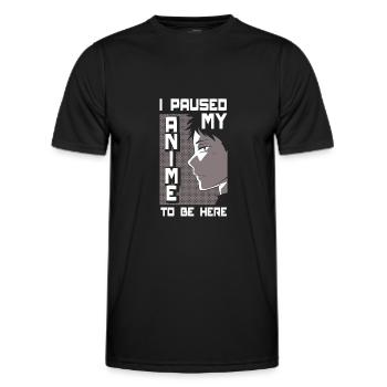 Funny Anime Gift - Men's Functional T-Shirt - black - Front - AI Model Male 178 dark (178cm)