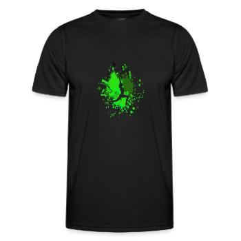 Yoga Pose Color Splash - T-shirt sport Homme - noir - Devant - AI Model Male 178 dark (178cm)