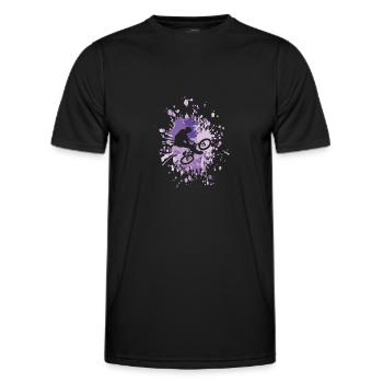 Vélo Astuces Color Splash - T-shirt sport Homme - noir - Devant - AI Model Male 178 dark (178cm)
