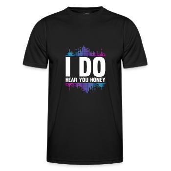 Tontechniker Sound Audio Engineer - Männer Funktions-T-Shirt - Schwarz - Vorne - AI Model Male 178 dark (178cm)
