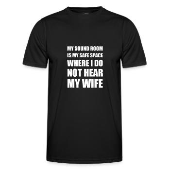 Tontechniker Sound Audio Engineer - Männer Funktions-T-Shirt - Schwarz - Vorne - AI Model Male 178 dark (178cm)