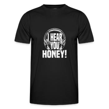 Tontechniker Sound Audio Engineer - Männer Funktions-T-Shirt - Schwarz - Vorne - AI Model Male 178 dark (178cm)