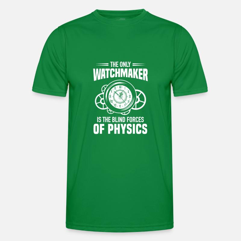 Watchmaker Blind Forces Physics Feinmechaniker Männer Funktions-T-Shirt