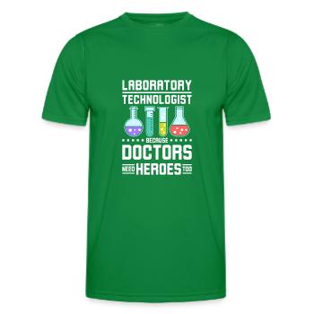 Laboratory technologist doctors need heroes too - Männer Funktions-T-Shirt - Kelly Green - Vorne - AI Model Male 178 dark (178cm)