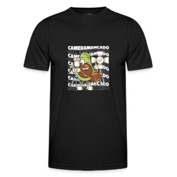 Kameramann - Männer Funktions-T-Shirt - Schwarz - Vorne - AI Model Male 178 dark (178cm)