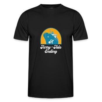 Seglen Segelboot Segler - Männer Funktions-T-Shirt - Schwarz - Vorne - AI Model Male 178 dark (178cm)