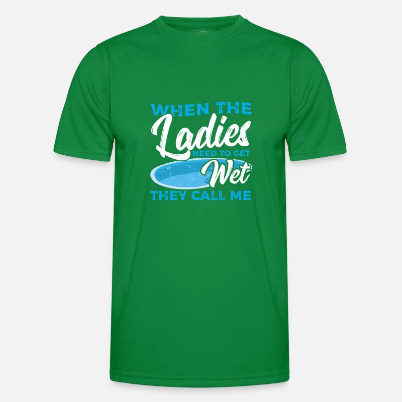 Pool Guy Design for a Pool Boy Men's Functional T-Shirt