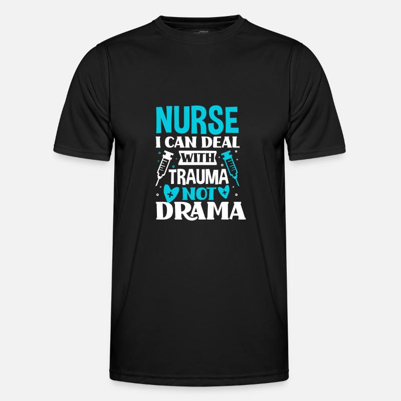 Krankenschwester Pfleger Krankenpfleger - Männer Funktions-T-Shirt - Schwarz